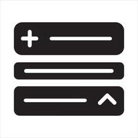 Expanding accordion panel design template vector