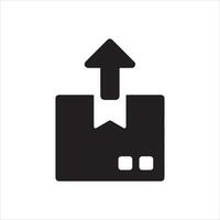 Simple box with arrow graphic design element vector