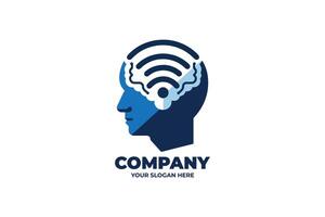 Digital Brainwave Icon Design vector