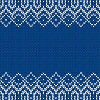 Knitwear template with place for text. Seamless background for holiday design. vector