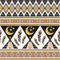 Aztec geometric background. Tribal striped seamless pattern. Can be used in textile design, web design for making of clothes, accessories, decorative paper, wrapping, envelope vector