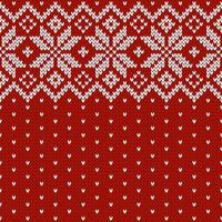 Norwegian native style sweater, ornament with snowflakes. Fair Isle design. Scandinavian knitted seamless pattern. Wool texture. Winter holiday background vector