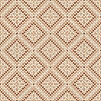 Nordic ethnic style ornament with snowflakes and rhombs. vector