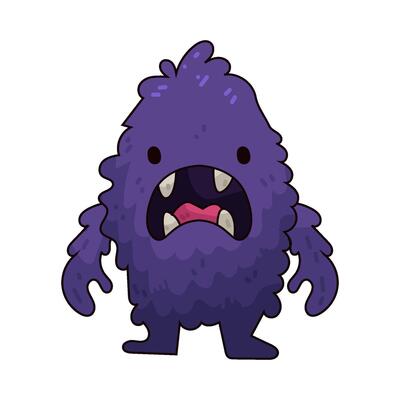 Illustration of Purple Monster