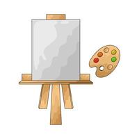 Canvas and Paint Palette vector