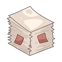 stacked of paper vector