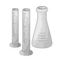 Illustration of Science Lab Glassware vector