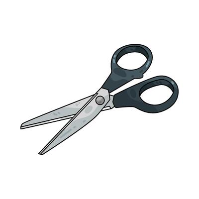 Illustration of Black Scissors