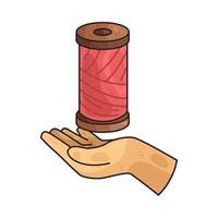 Red Thread Spool vector