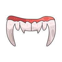 Illustration of Vampire Fangs vector