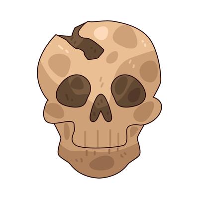 Illustration of Halloween Skull