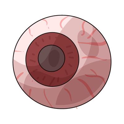 Halloween eyeballs illustration