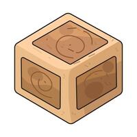 Illustration of Wood Block vector