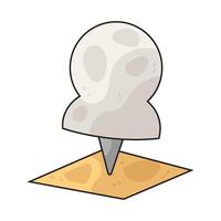 Illustration of Push Pin vector