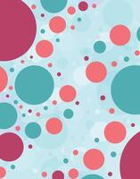 Playful Colorful Circles on Light Background vector
