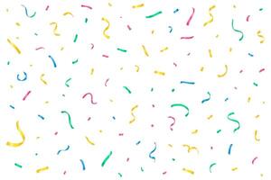 Playful, bright confetti pieces creating a celebratory backdrop or overlay vector