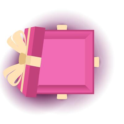pink box silhouette