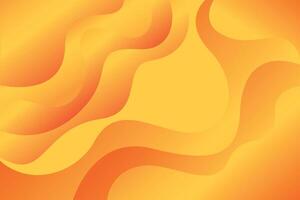 Abstract background yellow liquid gradient, geometric shapes design vector