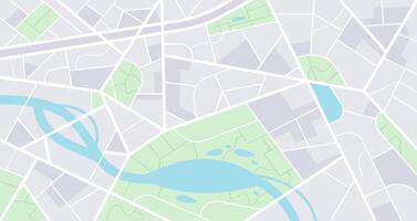 City street map. Urban top view with roads and buildings, navigation layout map for mobile gps application, city mapping and town planning background. illustration vector