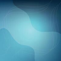 Abstract background blue gradient, glassy effect vector