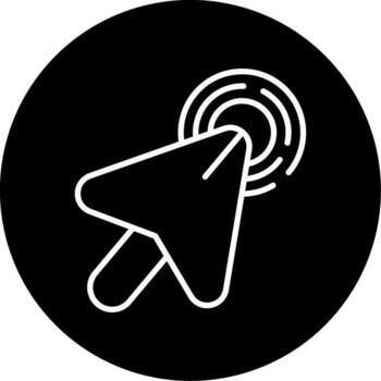 Context Menu Right Click Line Circle Inverted vector