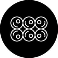 Staphylococcus aureus Culture Line Circle Inverted vector