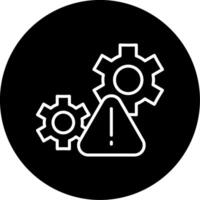 Inefficient Workflow Management System Line Circle Inverted vector