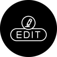 Edit Content Button Line Circle Inverted vector