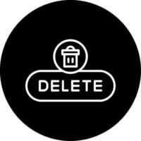 Delete Entry Button Line Circle Inverted vector
