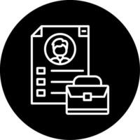 Digital Career Portfolio Preview Line Circle Inverted vector