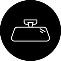 Interior Rearview Mirror Line Circle Inverted vector