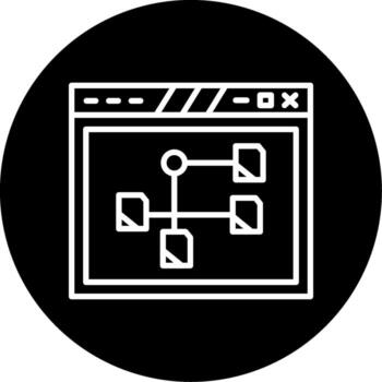 estructurado página diseño cuadrícula línea circulo invertido vector