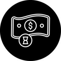 Payment Pending Client Approval Line Circle Inverted vector
