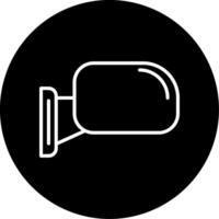 Exterior Side Mirror Line Circle Inverted vector