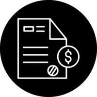 Automatically Generated Client Invoice Line Circle Inverted vector