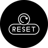 Reset Form Button Line Circle Inverted vector