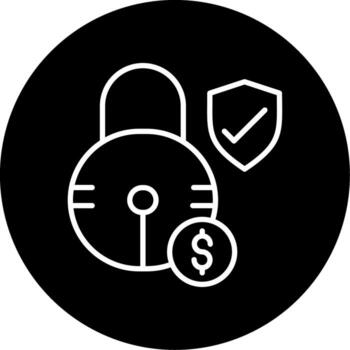 Predefined Fixed Price Project Line Circle Inverted vector