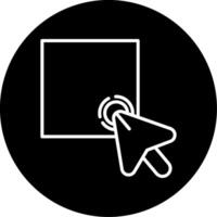 Long Screen Hold Line Circle Inverted vector