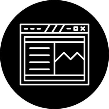 Sticky Page Header Section Line Circle Inverted vector