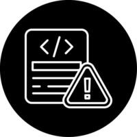 JavaScript Execution Error Line Circle Inverted vector