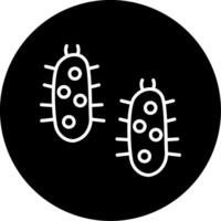 Yersinia Plague Bacteria Line Circle Inverted vector