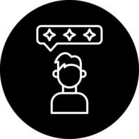 Honest Client Feedback Review Line Circle Inverted vector