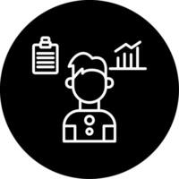 Verified Freelance Skill Set Line Circle Inverted vector
