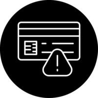 Invalid Credentials Error Line Circle Inverted vector