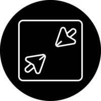 Minimize Program Screen Line Circle Inverted vector