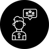 Genuine Client Testimonials Display Line Circle Inverted vector