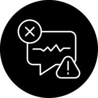Authorization Failure Message Line Circle Inverted vector