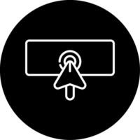 Open Existing File Line Circle Inverted vector