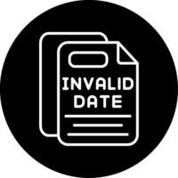 Invalid Data Format Error Line Circle Inverted vector