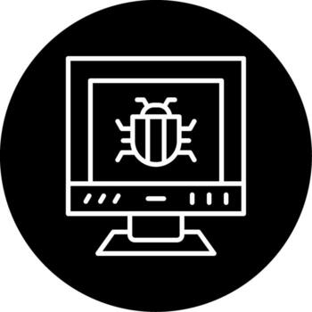 Software System Bug Errors Line Circle Inverted vector